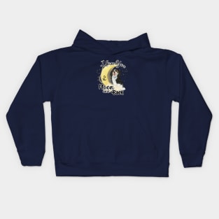 I love my Tri Cavalier to the moon and back Kids Hoodie